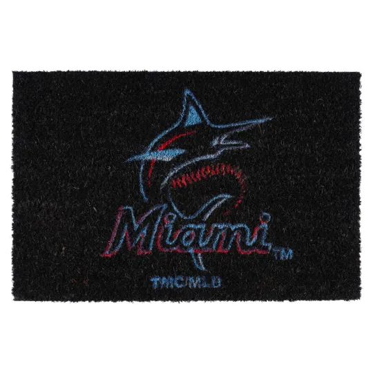 Miami Marlins Team Colors Doormat