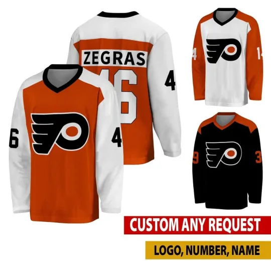 Discover Personalized Philadelphia Flyers Hockey Shirt For Fan Gear Youth/Adult