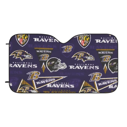 Discover Baltimore Ravens Car Sun Shade