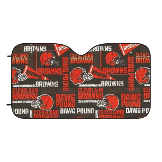 Discover Cleveland Browns Car Sun Shade