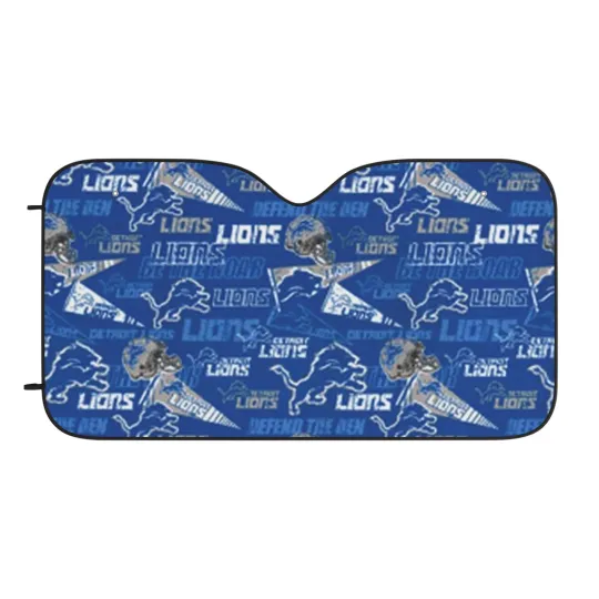 Detroit Lions Car Sun Shade