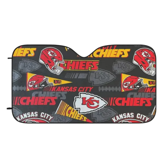 Discover Kansas City Chiefs Car Sun Shade