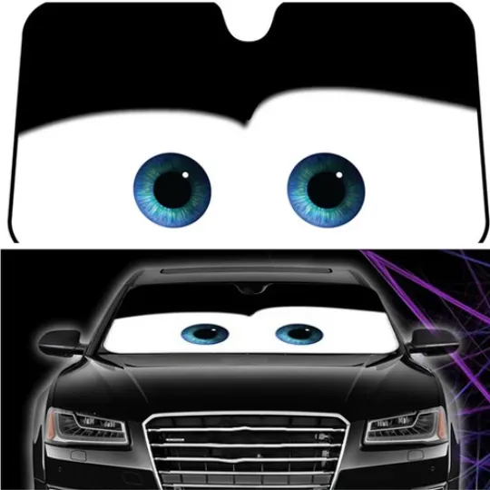 Discover Cartoon Car Windshield Sun Shade Visor Foldable for Truck SUV Window Cover Foil