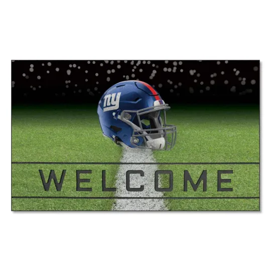 Discover New York Giants Crumb Rubber 30x18 Welcome Door Mat