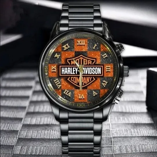 Discover Harley Motor Racing Davidsonn Black Stainless Steel Watch For Men