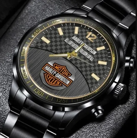 Discover Harley Motor Racing Davidsonn Black Stainless Steel Watch For Men