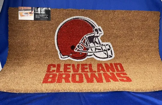 23" x 35" Cleveland Browns football Outdoor Door Mat
