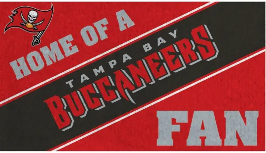 Tampa Bay Buccaneers football 16" x 30" Home of a Fan Door Mat-AB0876DWRG46