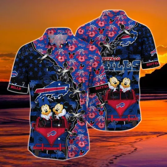 Discover Buffalo Football Mickey Graphic Hawaiian Shirt