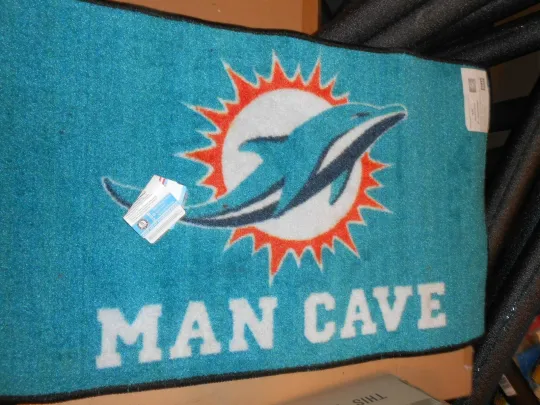 Fanmats, football - Miami Dolphins Man Cave Starter Mat