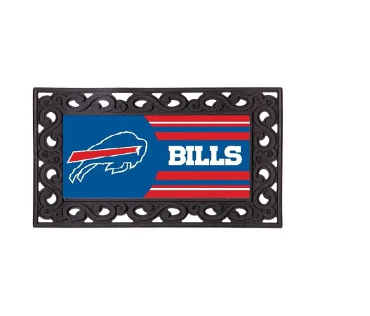 BUFFALO BILLS MAT & SCROLL MAT TRAY 2 PC SET BY EVERGREEN NEW