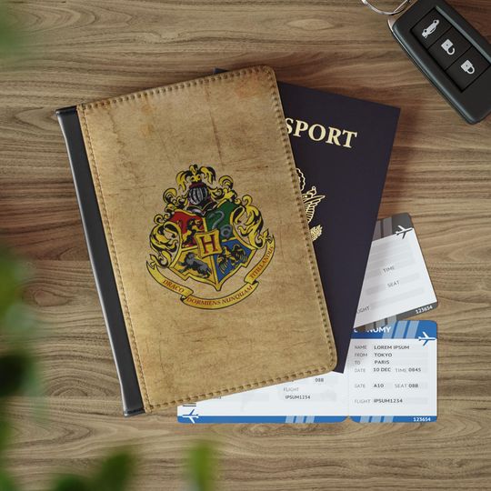 Discover Hogwarts Crest Passport Cover