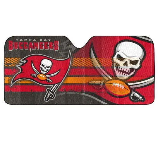 Discover Football Tampa Bay Buccaneers Car Sun Shade