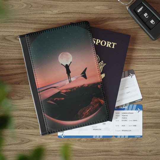 Discover Girl and the Moon Passport Cover