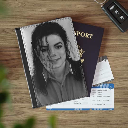Discover Black & White MJ Passport Cover