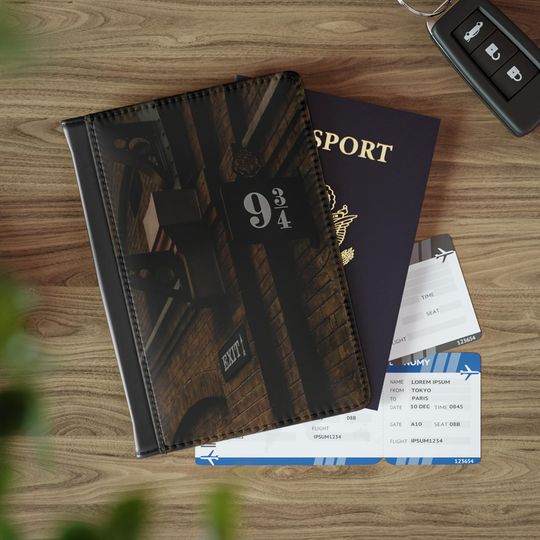 Discover 9 3/4 Train Station Passport Cover