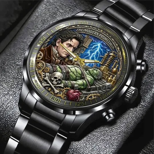 Discover Fr a nk enst e in 95th Anniversary Black Stainless Steel Watch