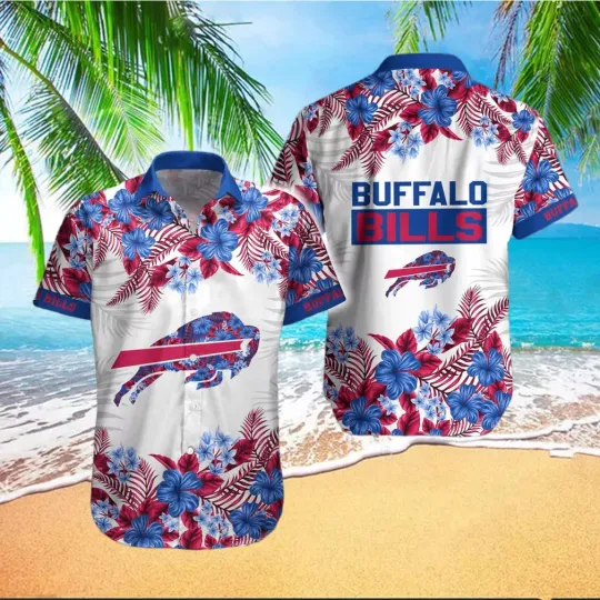 Discover Buffalo Football Floral Breeze Hawaiian, Gift For Fans, Gift For Friends