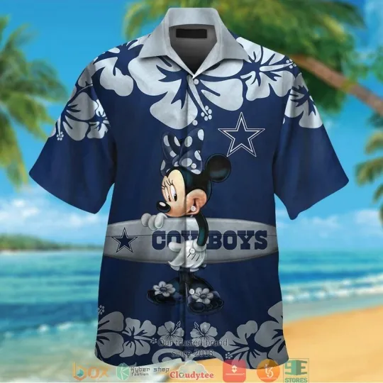 Discover Short Sleeve In Hawaiian Shirts Dallas Football Minnie