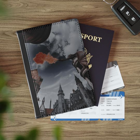 Dragon Flame Passport Cover