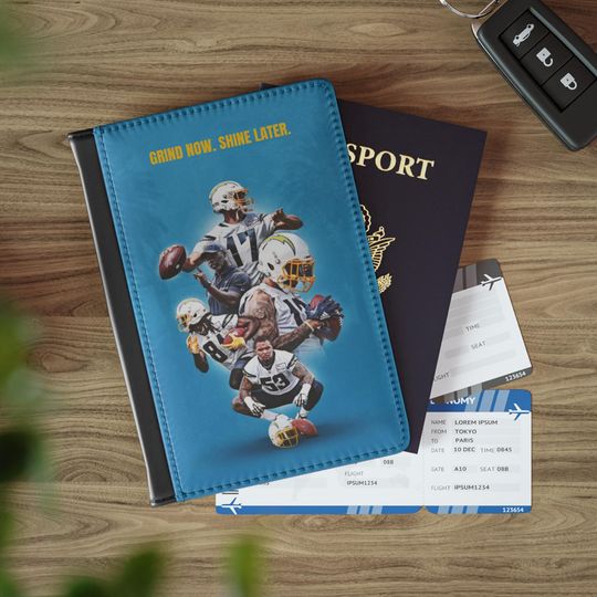 Discover Los Angeles Chargers Players Passport Cover