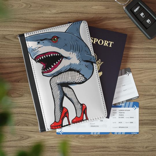 Discover Fierce Shark Passport Cover