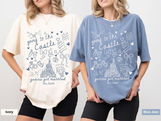 Discover Custom Going to the Castle Gonna Get Married Shirt, Disney Bachelorette Shirt, Disney Future Mrs. Shirt, Disney Bride Shirt, Magic Kingdom