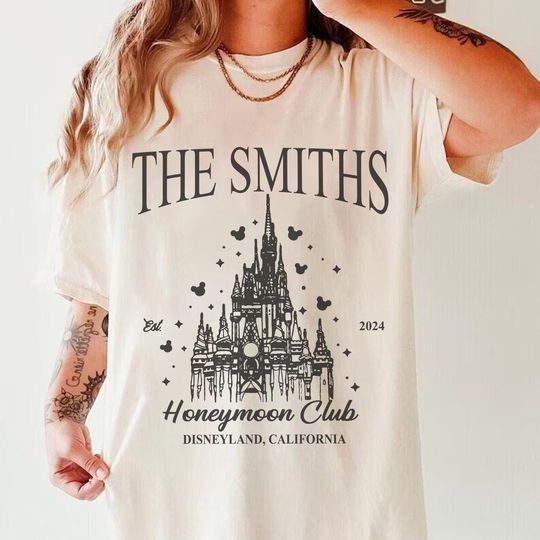 Discover Disney Couple Shirt, Disney Honeymoon Club Shirt, Just Married Disney Shirt, Magic Kingdom Shirt, Bride and Groom Shirts