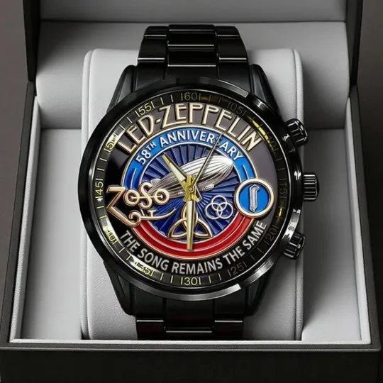 Discover LEDD ZPELIN Black Stainless Steel Watch  The Song Remains The Same