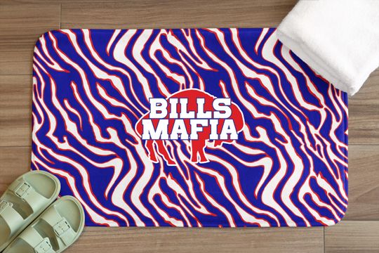 Discover Bills Mafia Doormat, Buffalo Football Fan Gift, Home Decor, Sports Merchandise, Front Porch Mat
