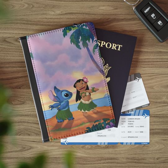 Discover Tropical Sunset Passport Cover