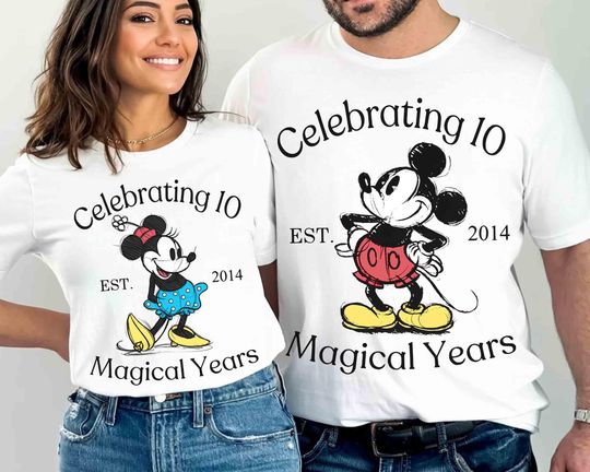 Discover Disney Wedding Anniversary Shirt, Magical Disney Anniversary Celebration Shirt, Disney Couple Shirt, Disney Wife Shirt, Disney Husband Shirt