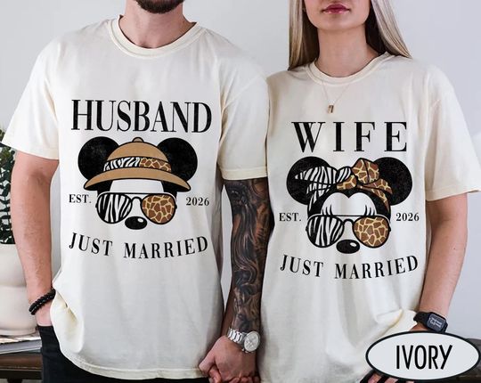 Discover Animal Kingdom Couple Shirt, Disney Just Married Shirt, Disney Animal Kingdom Shirt, Disney Wife Husband Shirts, Disney Safari Couple Shirt