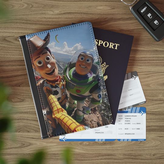 Discover Toy Cowboy and Space Ranger Passport Cover