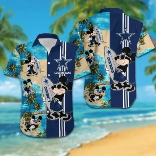 Discover Mickey Dallas Cowboys Hawaiian Shirt Dallas Cowboys Funny football Gift