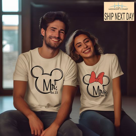 Discover Disney Wife Custom Shirt, Mr and Mrs Disney shirt, Disney Mooners shirt, Disney Wedding stuff, Disney Honeymoon Shirt,  Honeymoon sweatshirt