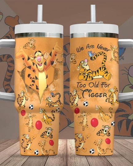 Discover Tigger Winnie The Pooh 40oz Tumbler, Disney Movie Tumbler Cup, Cartoon Movie Insulated Tumbler, Disneyland Gift