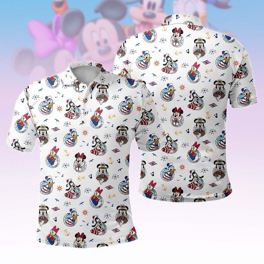 Discover Disney Cruise Squad Polo Shirt, Mickey and Friends Cruise Polo, Disney Cruise Trip Polo, Disney Summer Polo, Disney Vacation Polo Shirt