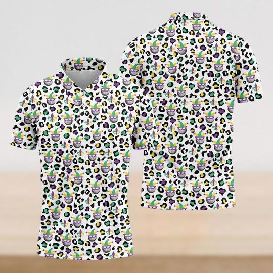 Discover Mardi Gras Polo Shirt, Mardi Gras Parade Polo, Louisiana Carnival Party Holiday Shirt, Festival Golf Shirt, Gift For Her Him