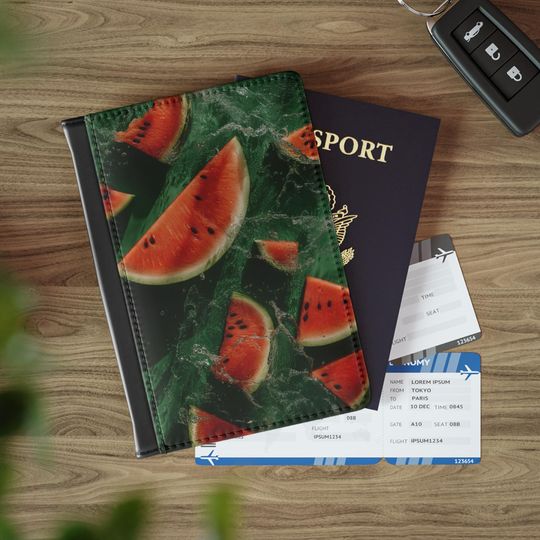 Discover Watermelon Slices Passport Cover