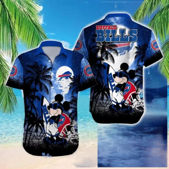 Discover Buffalo Football Midnight Beach Hawaiian, Gift For Fans, Gift For Friends