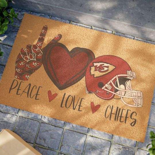 Discover Chiefs Football Doormat: football Team Coir Welcome Mat