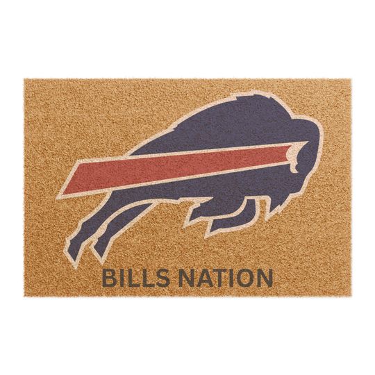 Buffalo Bills Logo Doormat | Coir football Welcome Mat