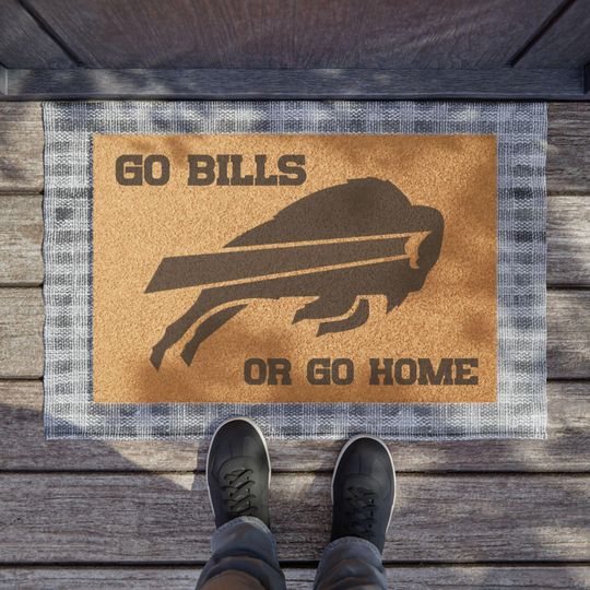 Buffalo Bills Coir Doormat: Football Fan Welcome Mat