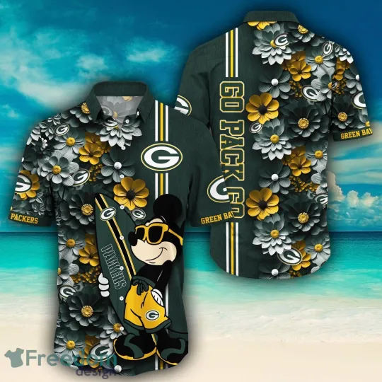 Discover football Packers Tropical Hawaiian Shirt, Short Green Bay Packers