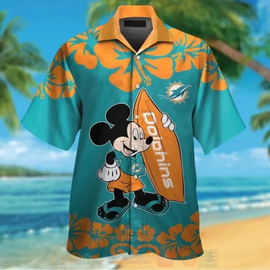 Discover Miami Football And Mickey Mouse Hawaiian Shirt