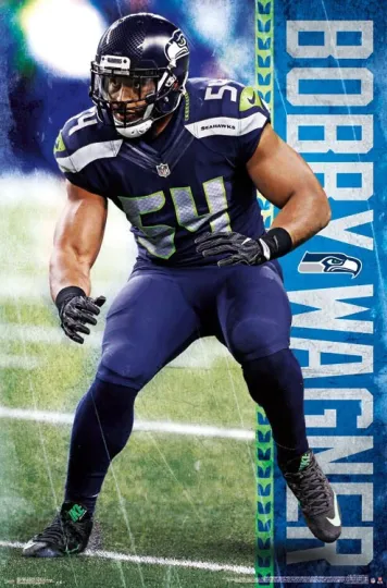 Bobby Wagner Seattle Seahawks Linebacker Football Poster