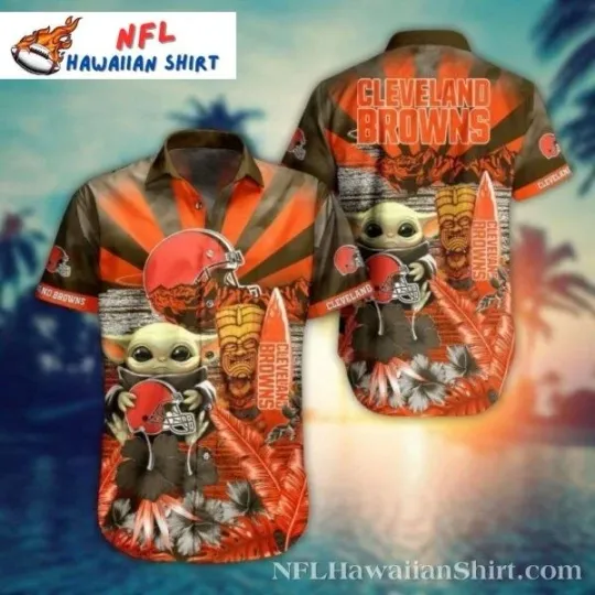 Discover Beachside – Cleveland Football Hawaiian Shirt