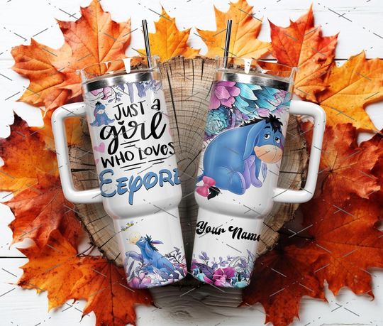 Discover Just A Girl Who Loves Cartoon 40oz Tumbler Png, Sublimation Designs, Cartoon Movies Tumbler Png, Cartoon Characters 2 pieces 40oz Wrap Png