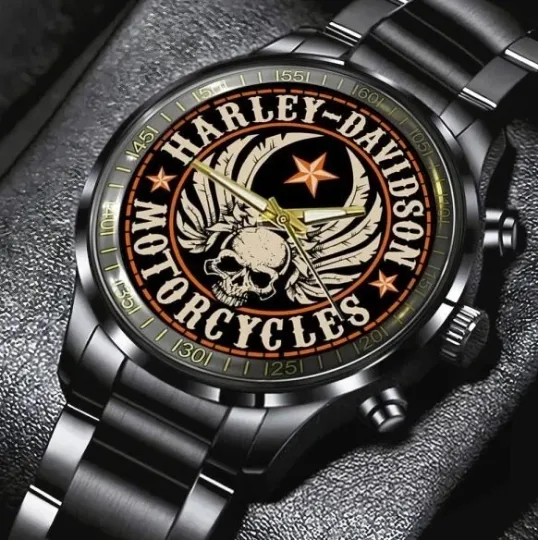 Discover Harley Motor Racing Davidsonn Black Stainless Steel Watch For Men